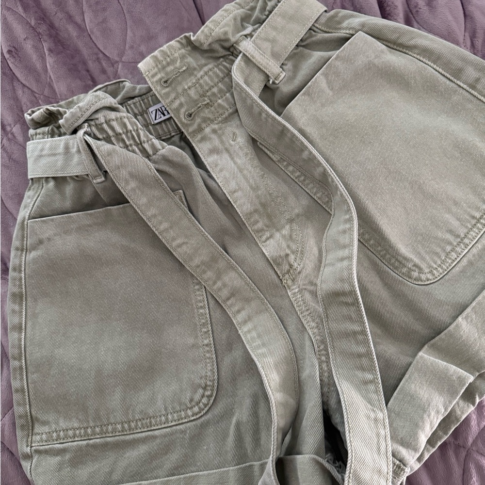 Zara Men's Olive Cargo Pants